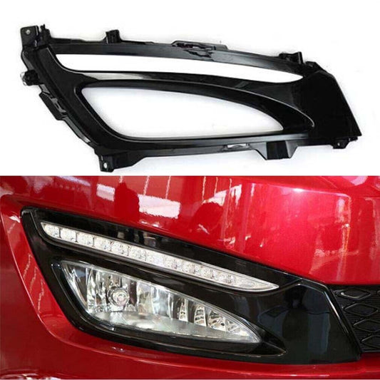 for Kia Optima K5 2011-13 Right Side Front Bumper Fog Lamp Covers Lacquer Black