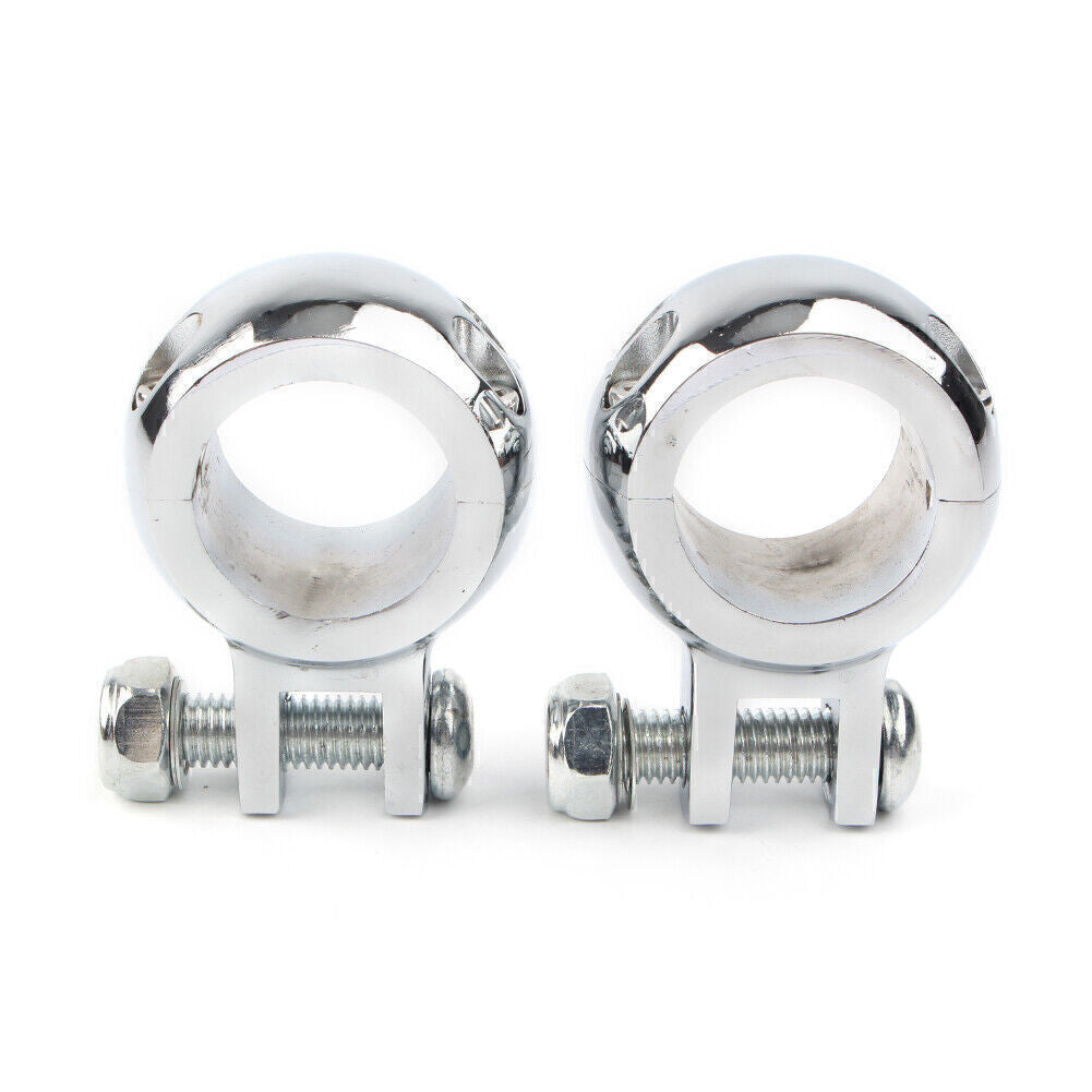 1-1/4 32mm Engine Crash Bar Highway Foot Peg Mount Bracket for Harley Chrome