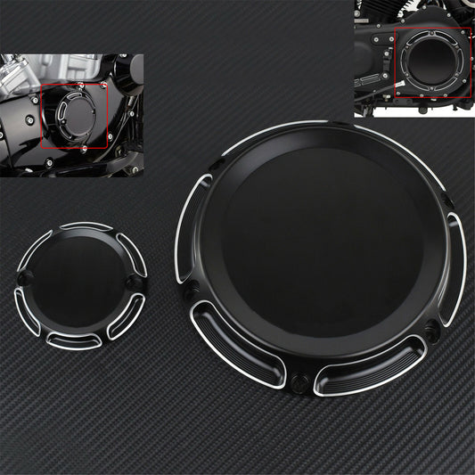 Black CNC Derby Cover Timing Timer Cover Fit for Harley Sportster XL XR 2004-19