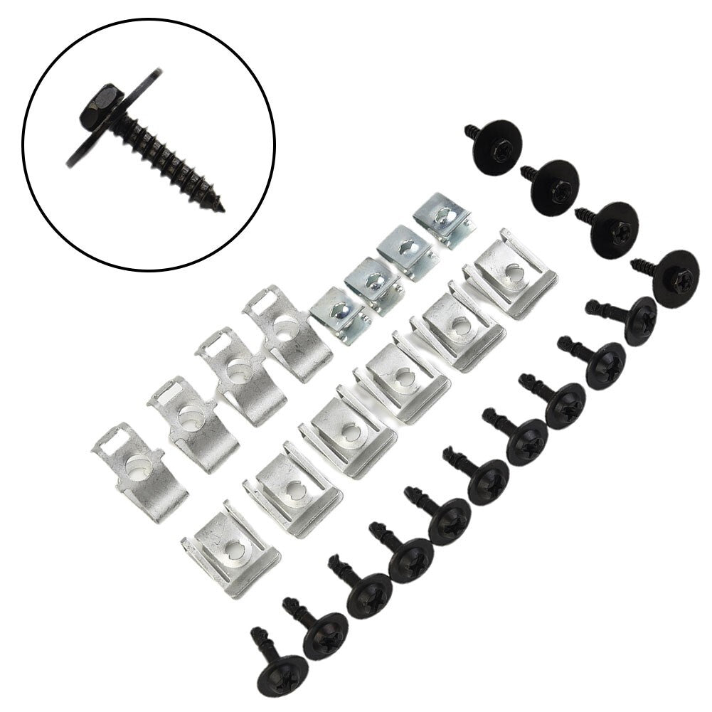 28pcs Engine Undertray Under Cover Clips Fitting Kit For A4 B8 A5 8T Spare Parts