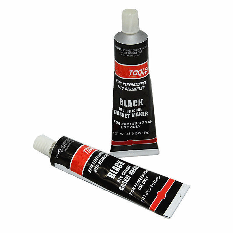2x Car Engine Cover High Temperature Silicone Glue Silicone Sealant Adhesive BK