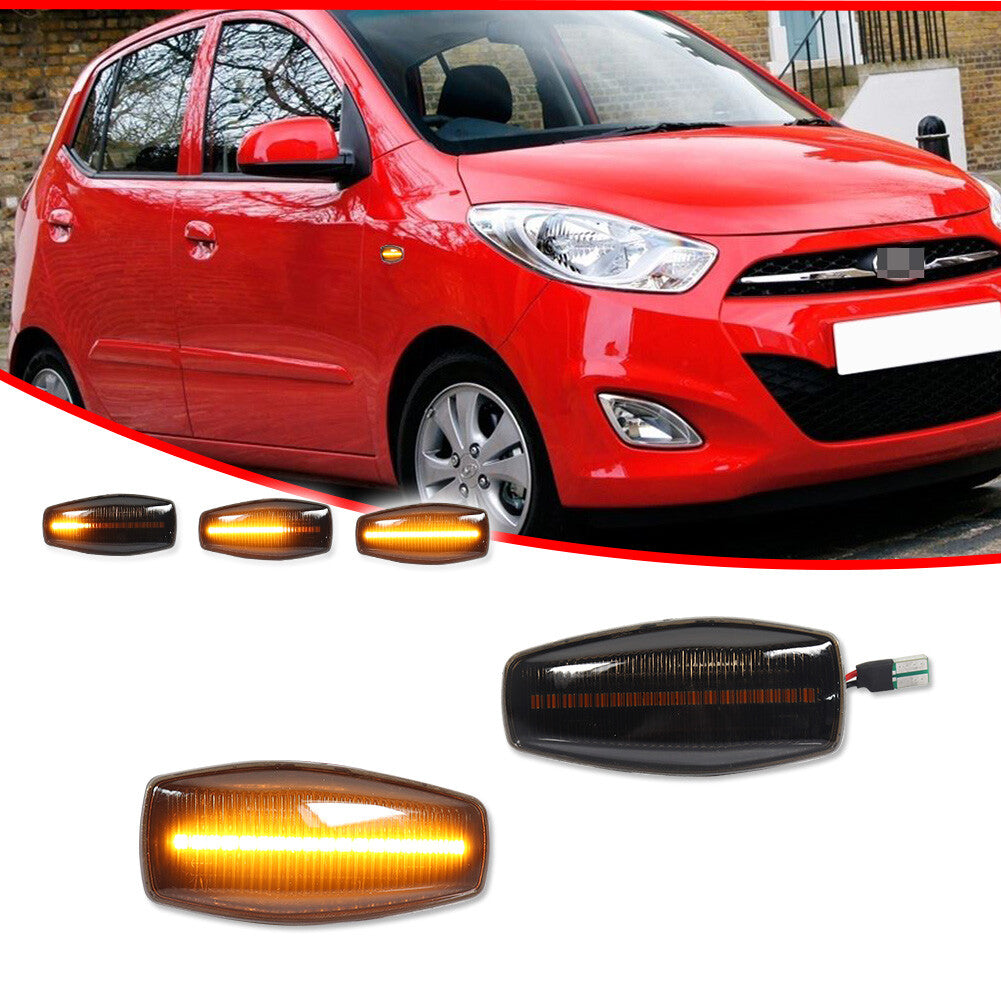 Amber LED Signal Side Marker Light for Hyundai for Tucson Tiburon Sonata Smoke Lens