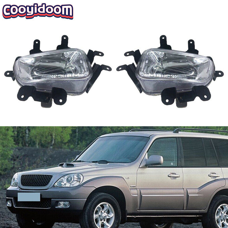 2-piece front bumper fog light kit with bulbs suitable for 2001-2007 for Hyundai Terracan 2.4 2.9