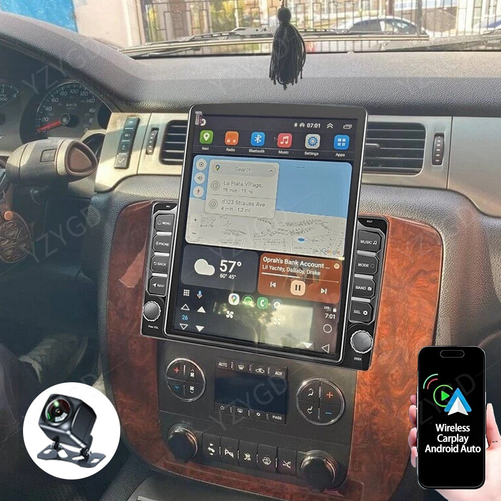 for GMC Savana 2500 Android Auto Carplay Car Radio GPS GPS Stereo Screen WIFI FM