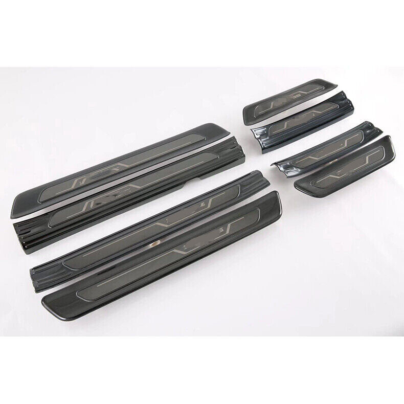 for Kia Seltos 20-23 Black Titanium Door Sill Scuff Plate Protector Trim Guard8