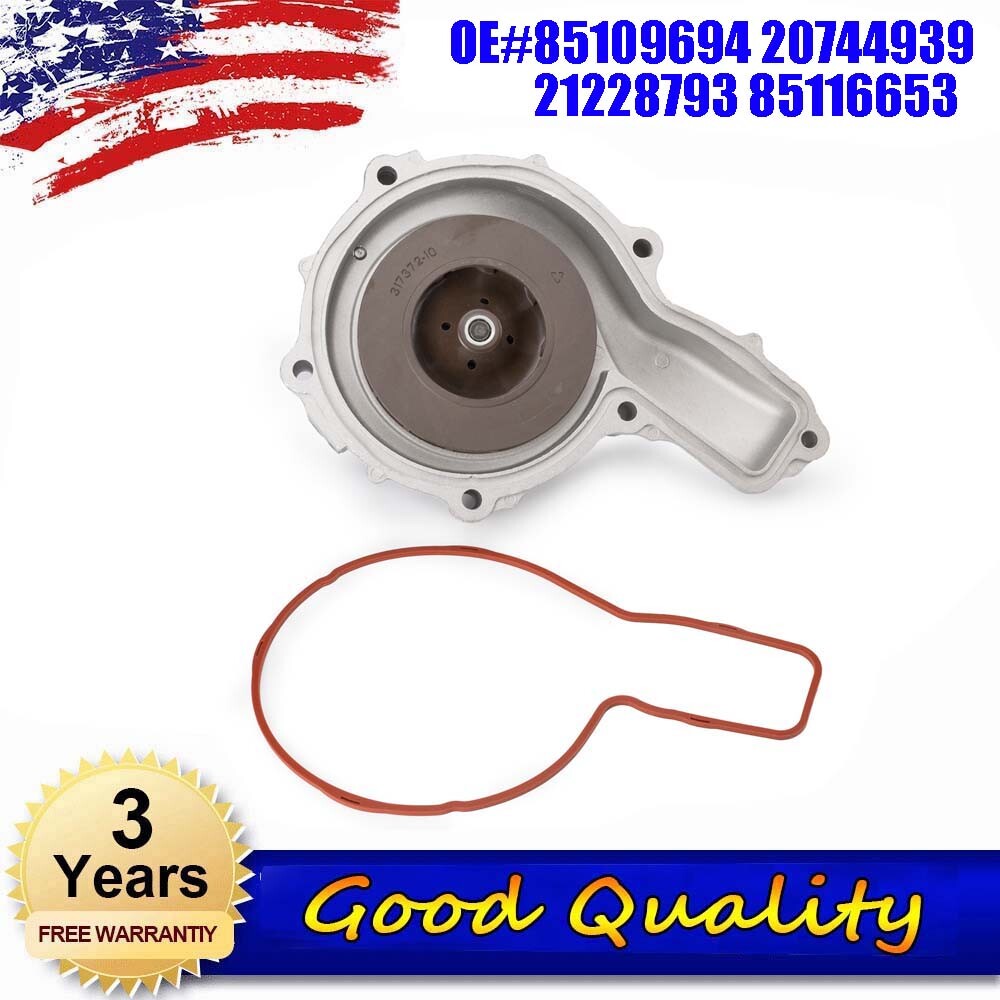 Water pump 85109694 is suitable for Volvo trucks VNL, VHD, EC480, EC380D, EC480D, EC700B, EC700