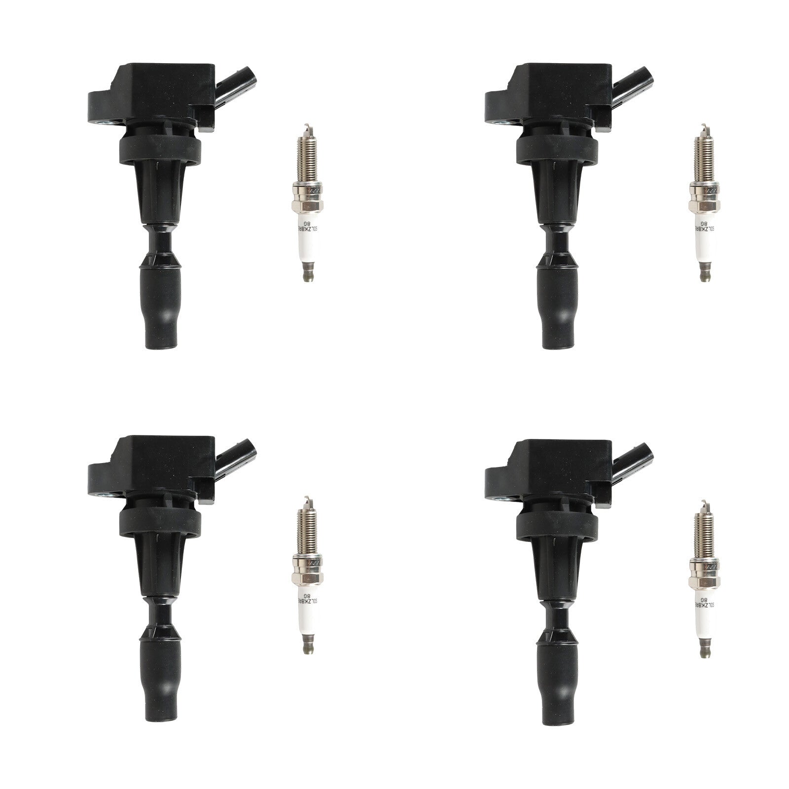 4x Ignition Coils+ 4x Iridium Spark Plug for 17-20 for Hyundai for Elantra L4 1.6L