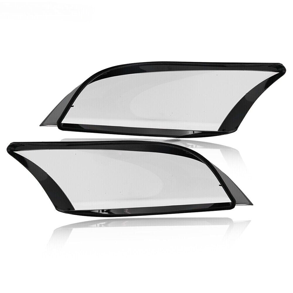 A pair of left and right headlight lens covers for Audi TT Roadster 2008 - 2014.