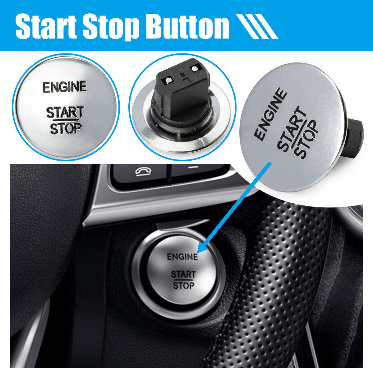 2215450714 Keyless start/stop button, Go engine ignition switch for Mercedes-Benz