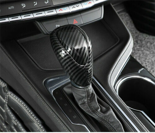 for Cadillac CT4 2020-2021 Carbon Fiber Look Gear Shift Knob Shifter Lever Trim