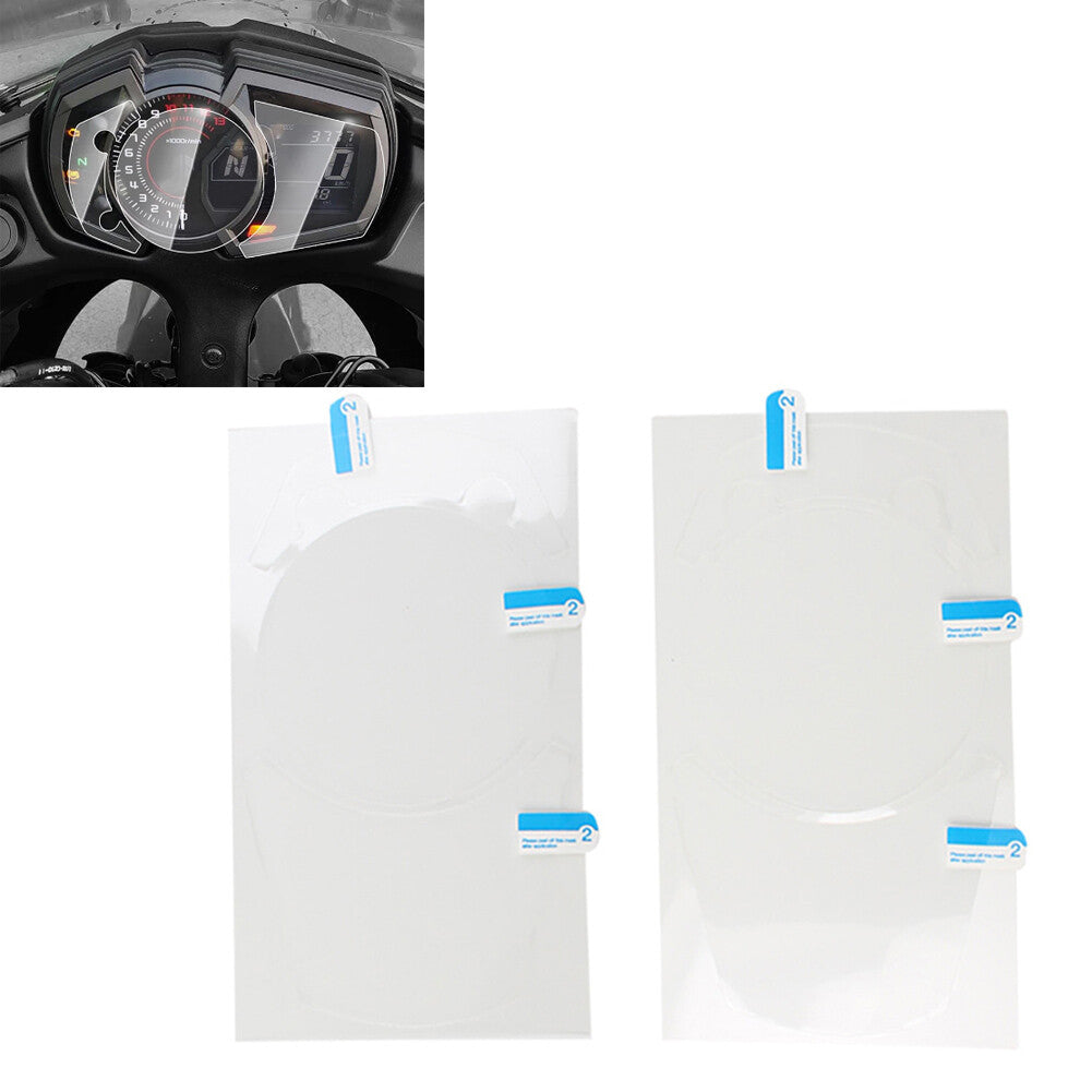 2xCluster Scratch Dashboard Screen Protector Fit for Kawasaki 1000 250 400 650
