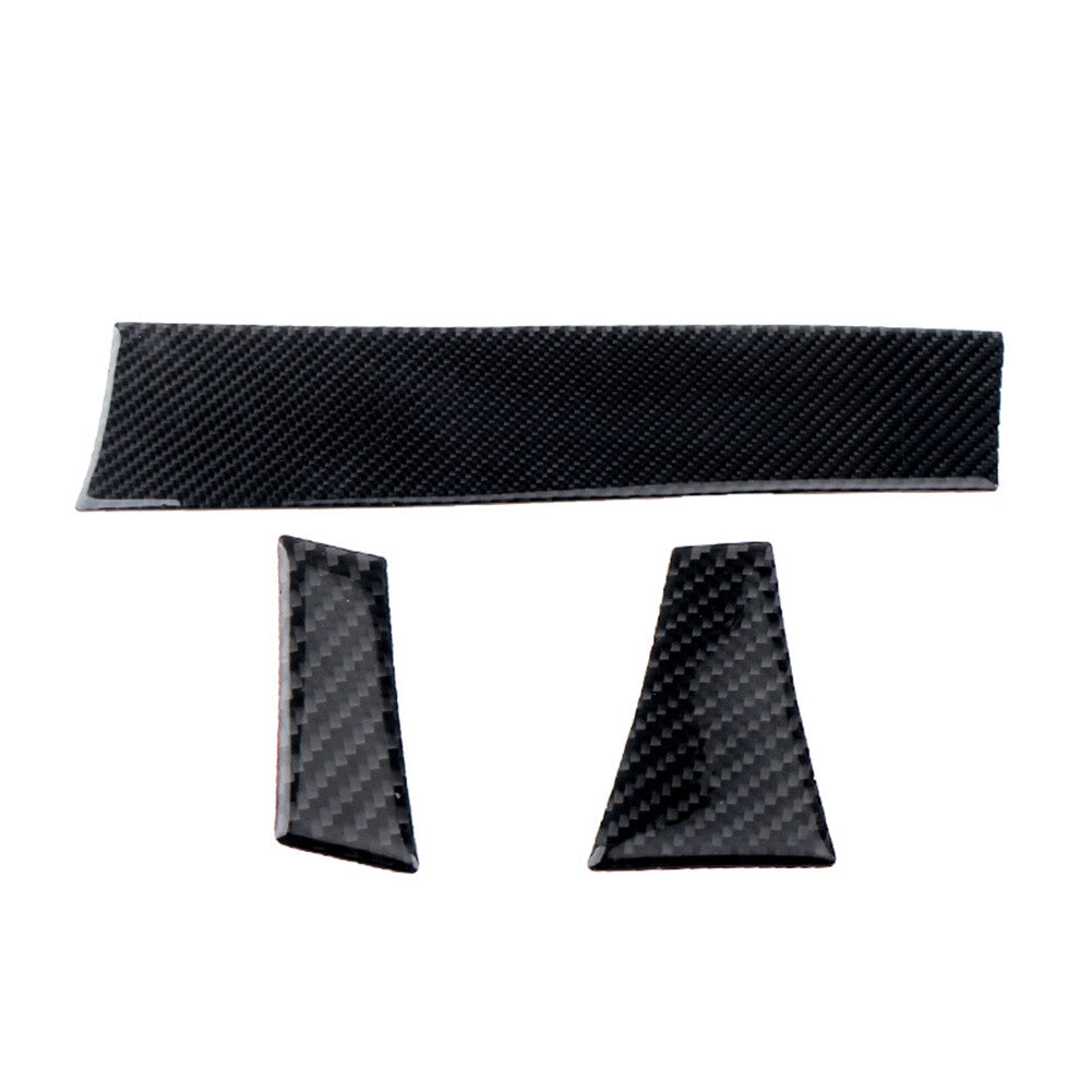 3Pcs Carbon Fiber Interior Dashboard Cover Trim for Porsche Macan 2014-2017