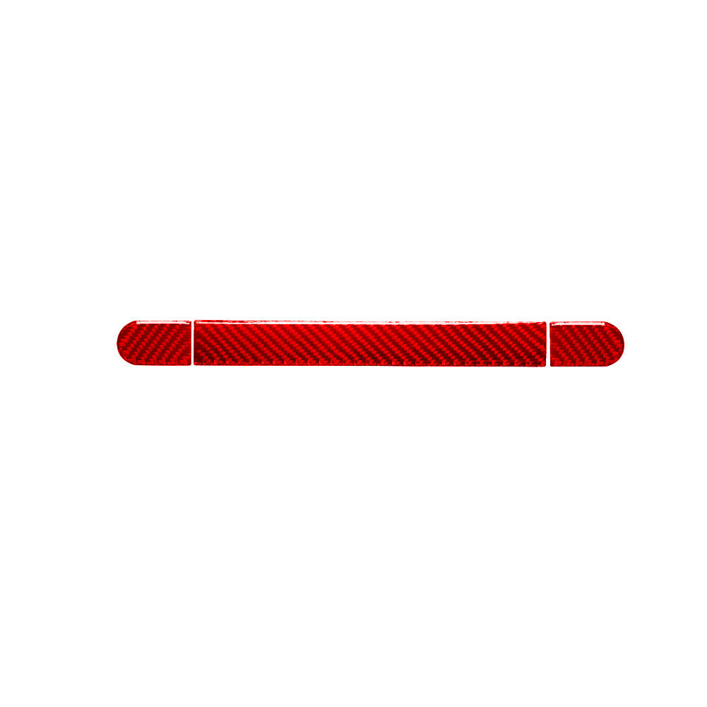 3X Red Carbon Fiber Passenger Dash Handle Trim for Jeep for Wrangler 07-10
