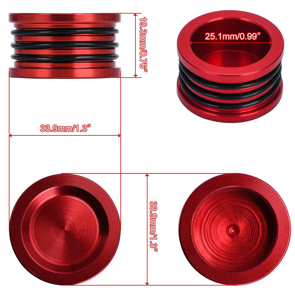 Cam Shaft Seal Cover Cap Plug for Honda for Acura B16 B18 B/D/H/F Series Engine Red
