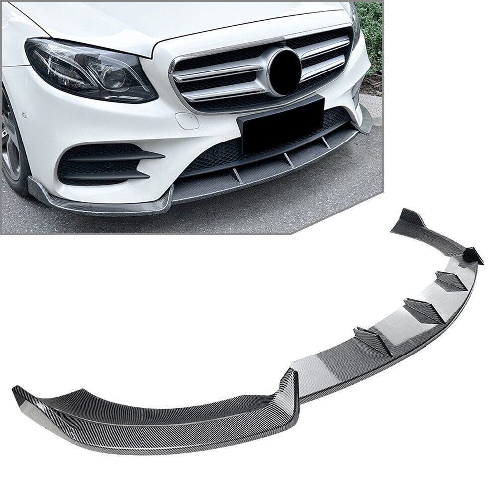 Front Bumper Lip Splitter Spoiler Body Kit Fit for Benz E Class W213 E43 E63 Car