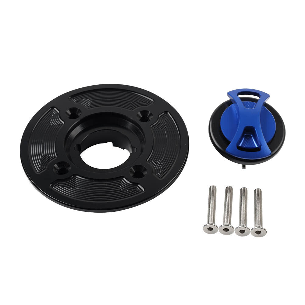 Fuel Gas Tank Cap Cover Blue For RSV1000 04-08 Tuono V4R 2011-17 RSV4 R