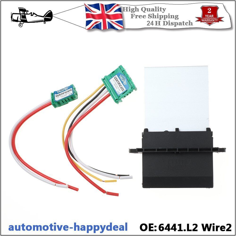 Heater Blower Fan Resistor + Wiring Loom Fits for Citroen for Nissan for Peugeot for Renault