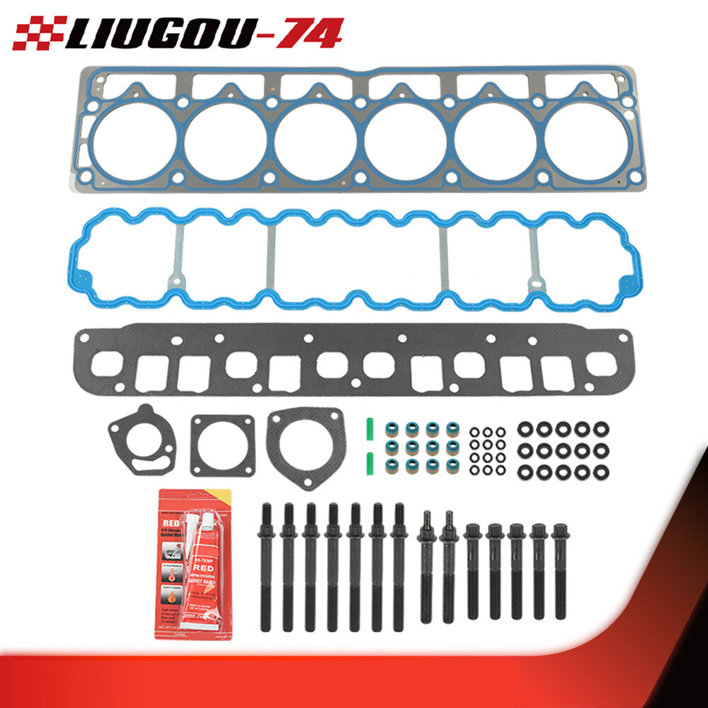 Suitable for 1999-03 for Jeep Grand Cherokee for Wrangler TJ 4.0L Head Washer and Head Bolt Set