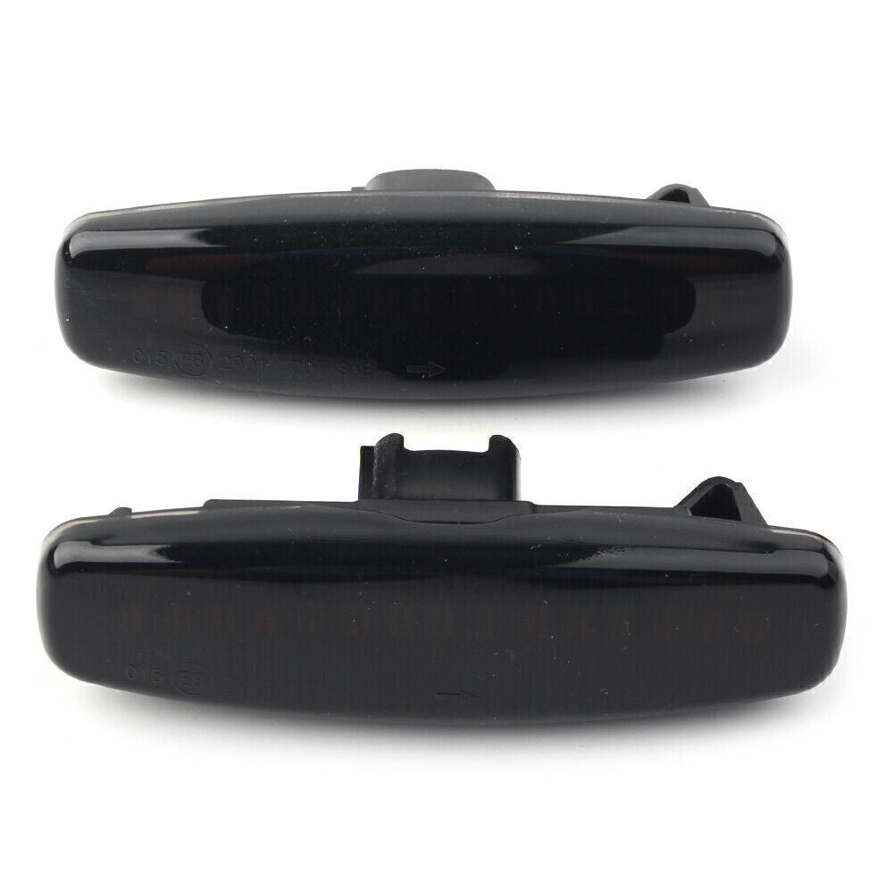 LED Sequential Side Marker Light Black Shell for Infiniti EX25 M35 Q60 Q70 QX50