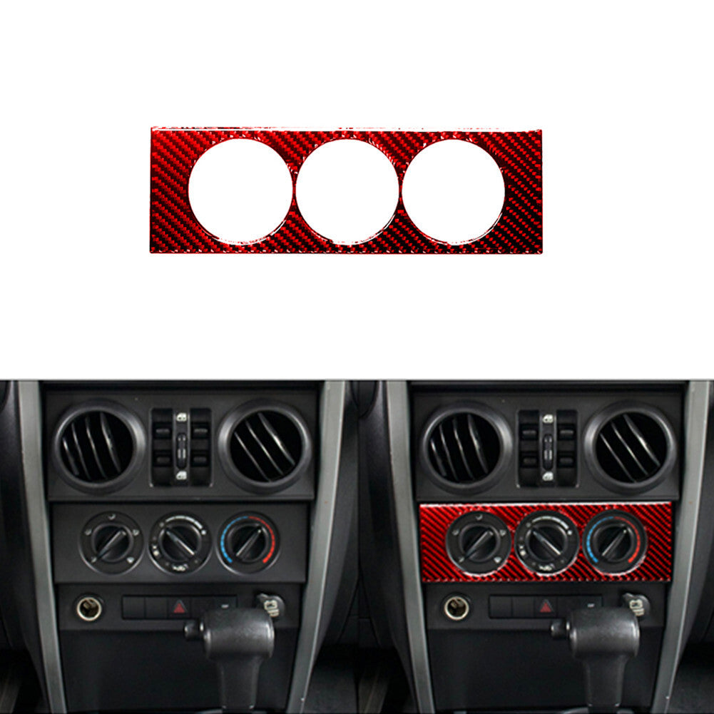 Red Carbon Fiber Air Conditioned Outdoor Frame Trim for Jeep for Wrangler 2007-10