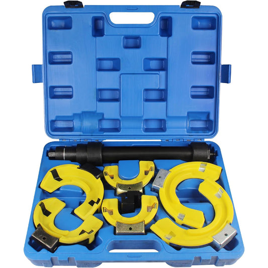 Macpherson Strut Spring Compressor Kit with Interchangeable Fork Support Coil Extractor