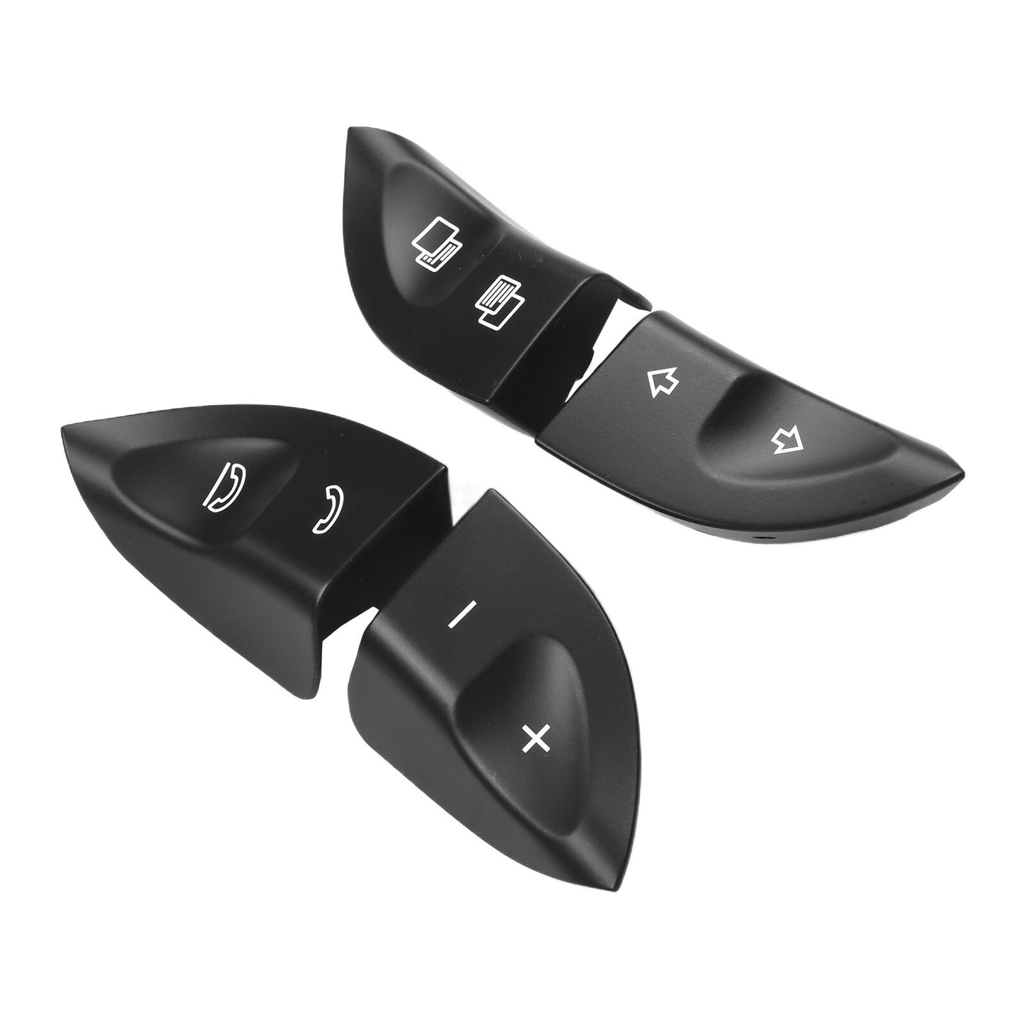 Steering Wheel Control Button Switch Cover for Mercedes W220 W215 Black
