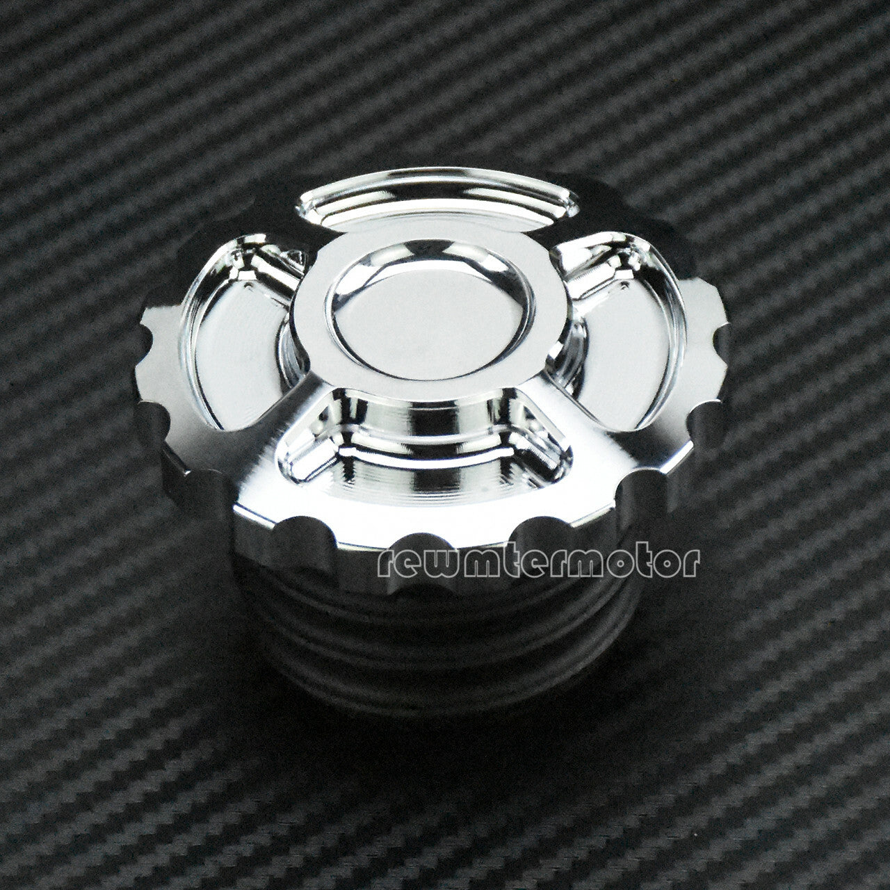 Vented Gas Cap Fuel Tank Right-hand Thread Chrome Aluminum Fit for Harley Dyna