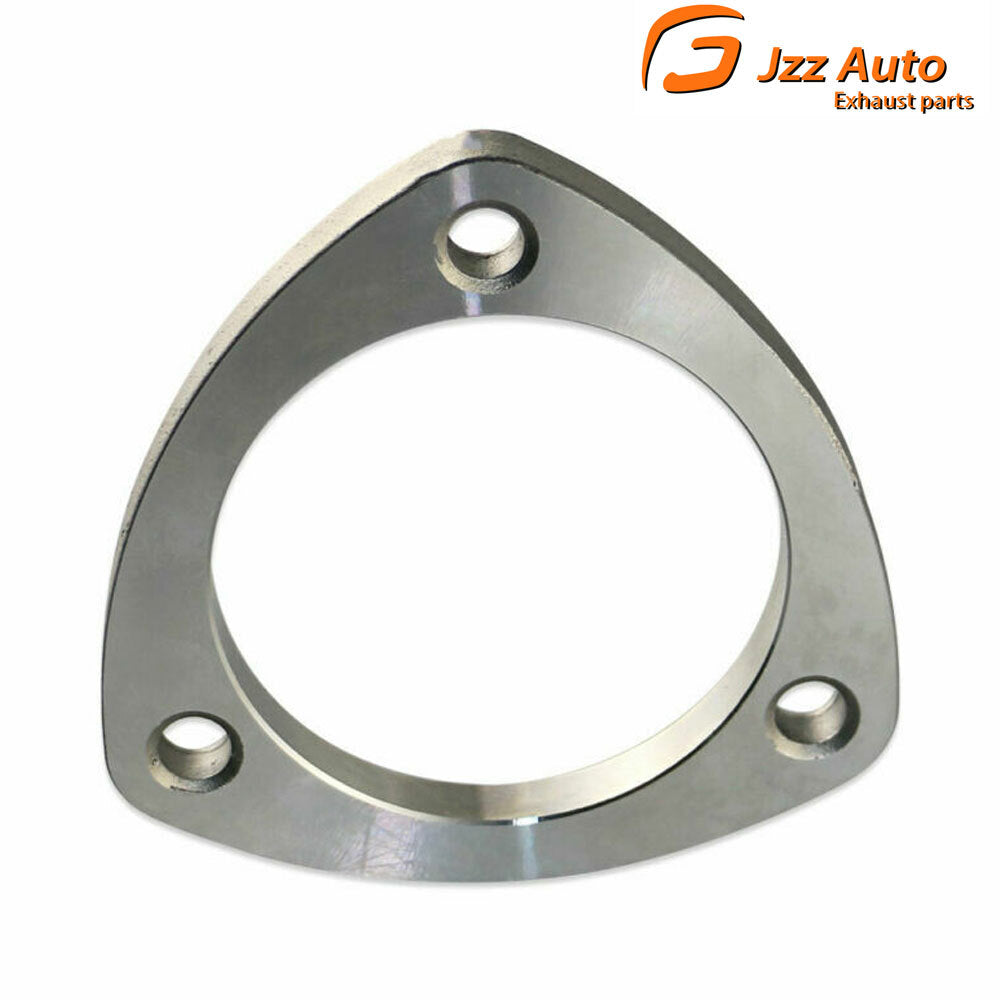 2in 3-Hole Bolt Exhaust Header Test Pipe Adapter Weldable Flange Stainless Steel
