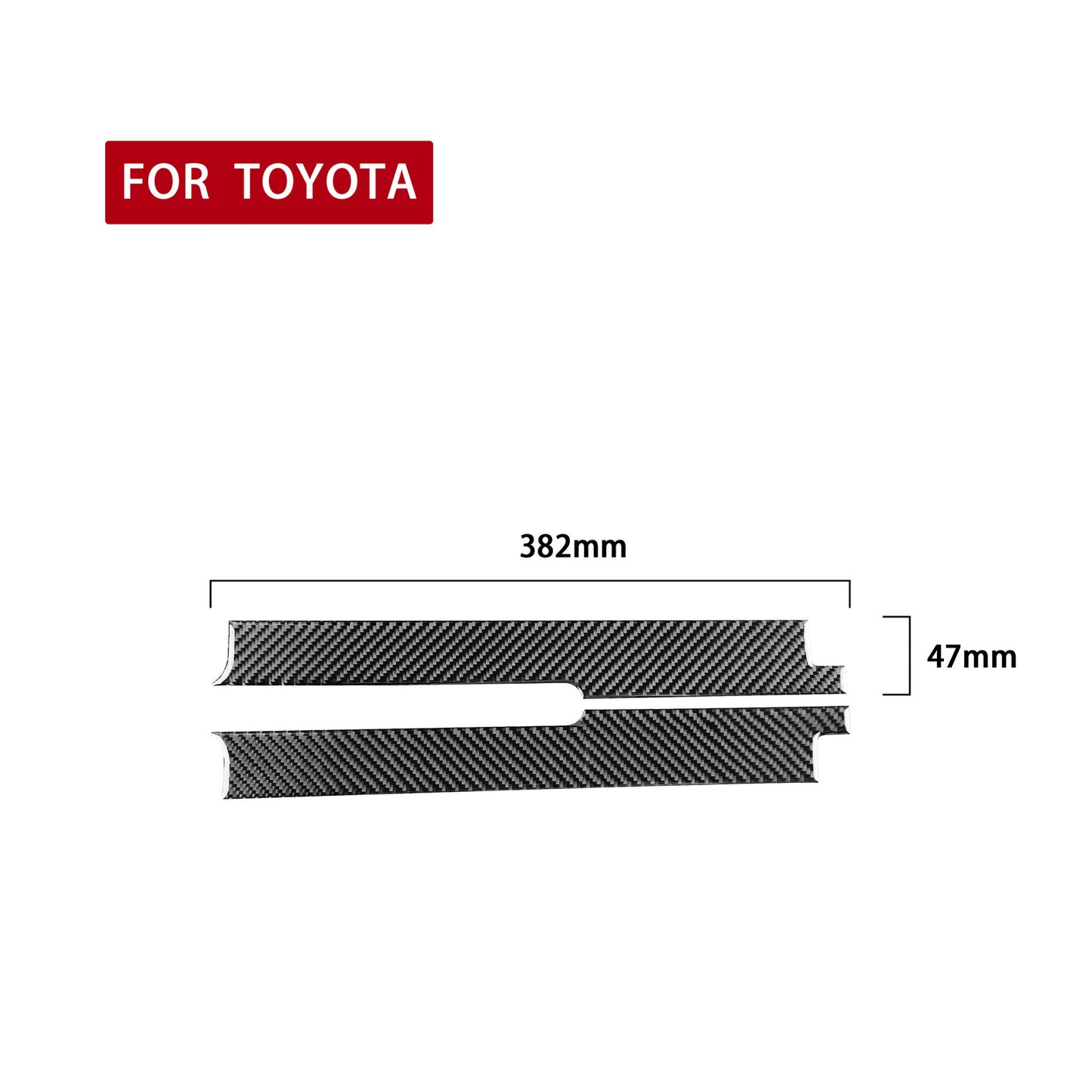 Carbon Fiber Interior Door Panel Cover Trim for Toyota 86 for Subaru BRZ 2016-2020