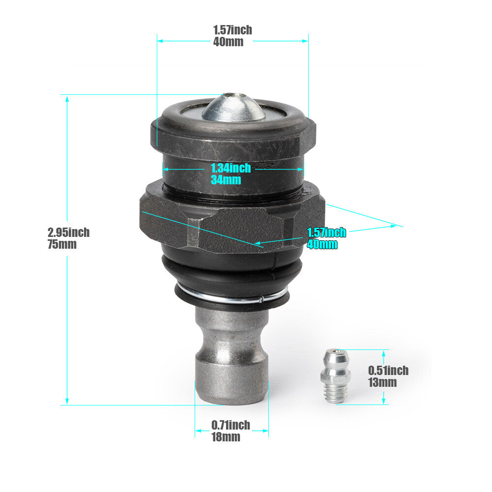 4Pcs Ball Joints for Polaris RZR XP 1000 EPS High Lifter Edition 2015+ KRZRBJ10