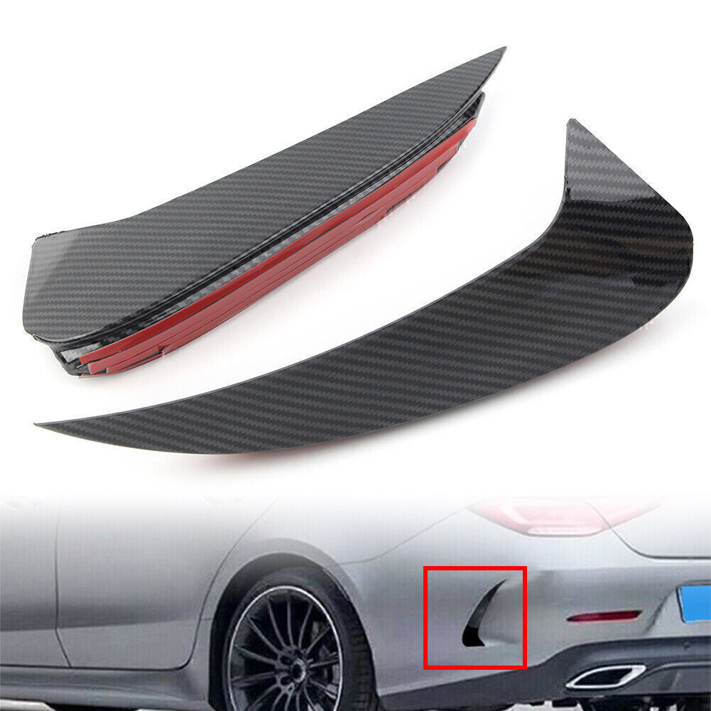 2X Rear Bumper Splitters Bodykit Fins Fit for Benz C257 CLS450 CLS53 2018-2020