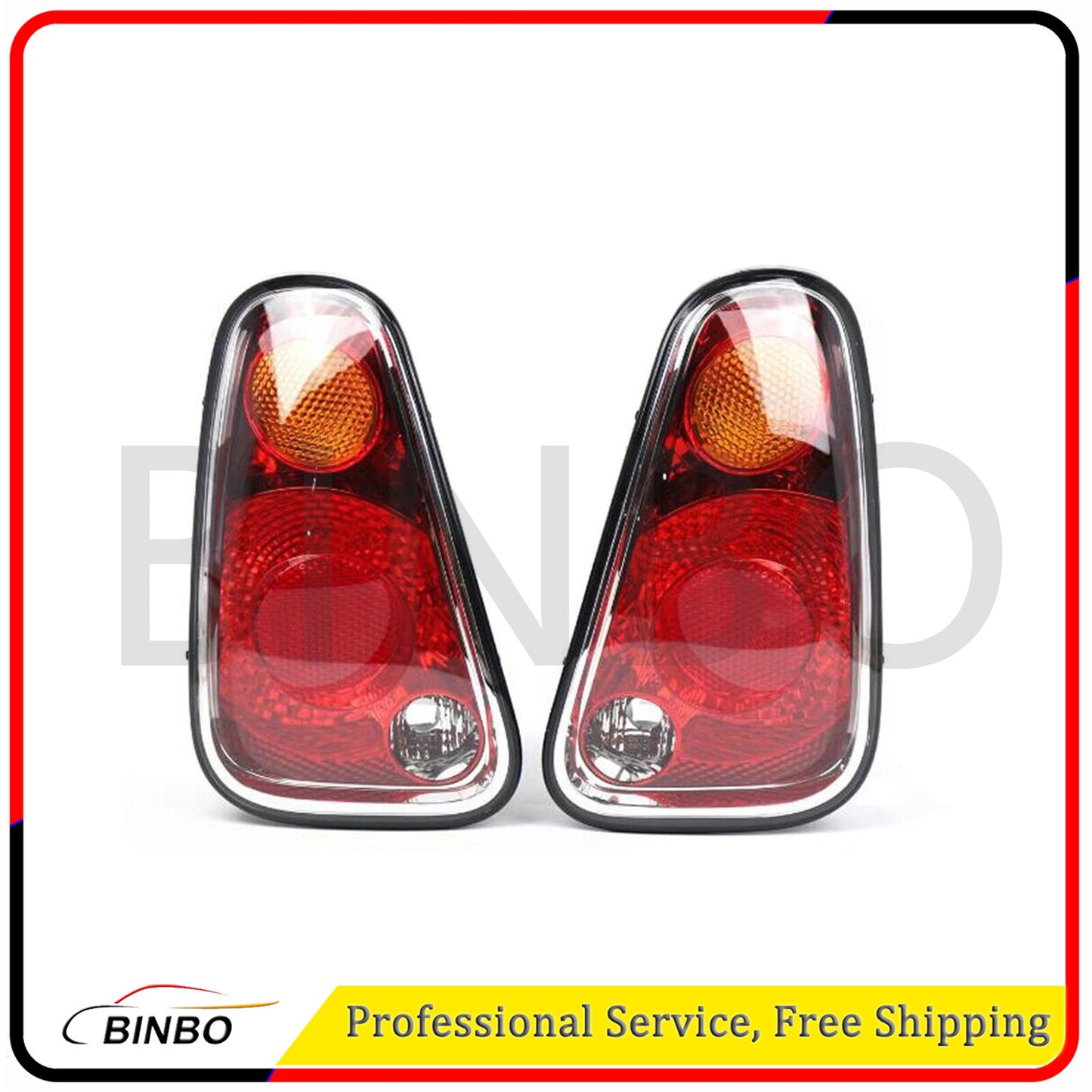Fit for Mini Cooper R50 R52 R53 2004-2006 Rear Tail Light Lamp Len Housing Pair