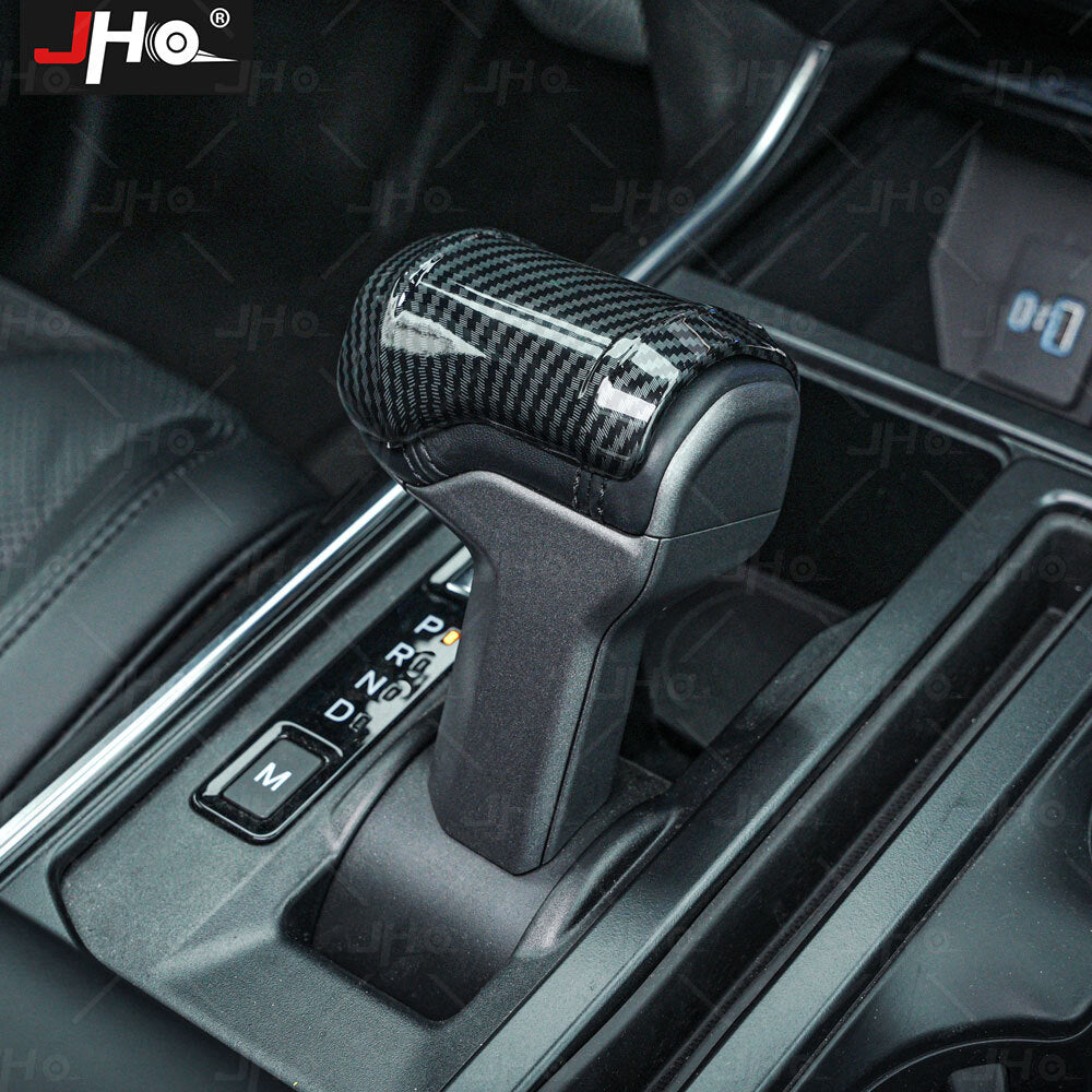 for Ford F-150 F150 2021-2023 1PC Carbon Fiber Gear Shift Knob Decor Cover Trim