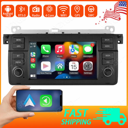 for BMW E46 3-Door Hatchback 2000-2004 Screen Android Car Radio CarPlay WiFi GPS