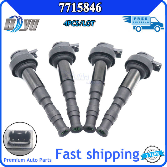 4-pack for BMW K1300S, K1200R, F700GS, F800GT, F800R 7715846 ignition coil 12138523968