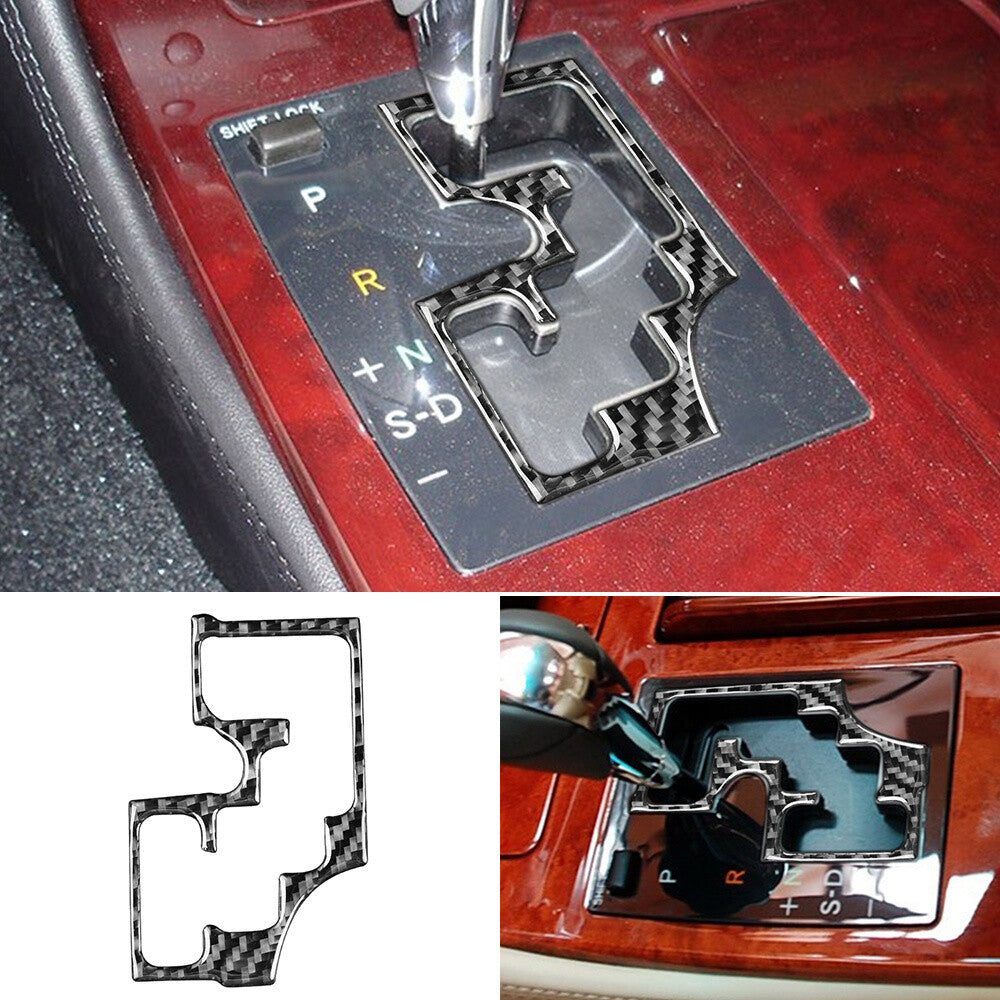 Soft Carbon Fiber Interior Console Gear Shift Panel Cover For Luxus GS 2006-2011