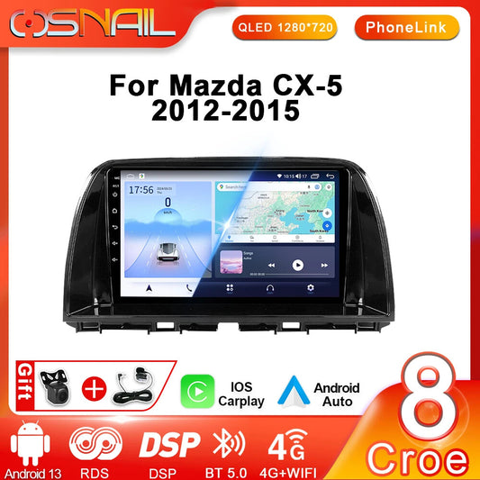 for Mazda CX5 CX-5 CX 5 Video Player Carplay GPS Screen Android Auto Car Radio