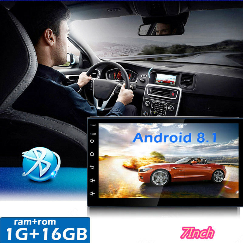 2 DIN 7 Touch Screen Car Stereo Player Radio Bluetooth USB Multimedia GPS Navi
