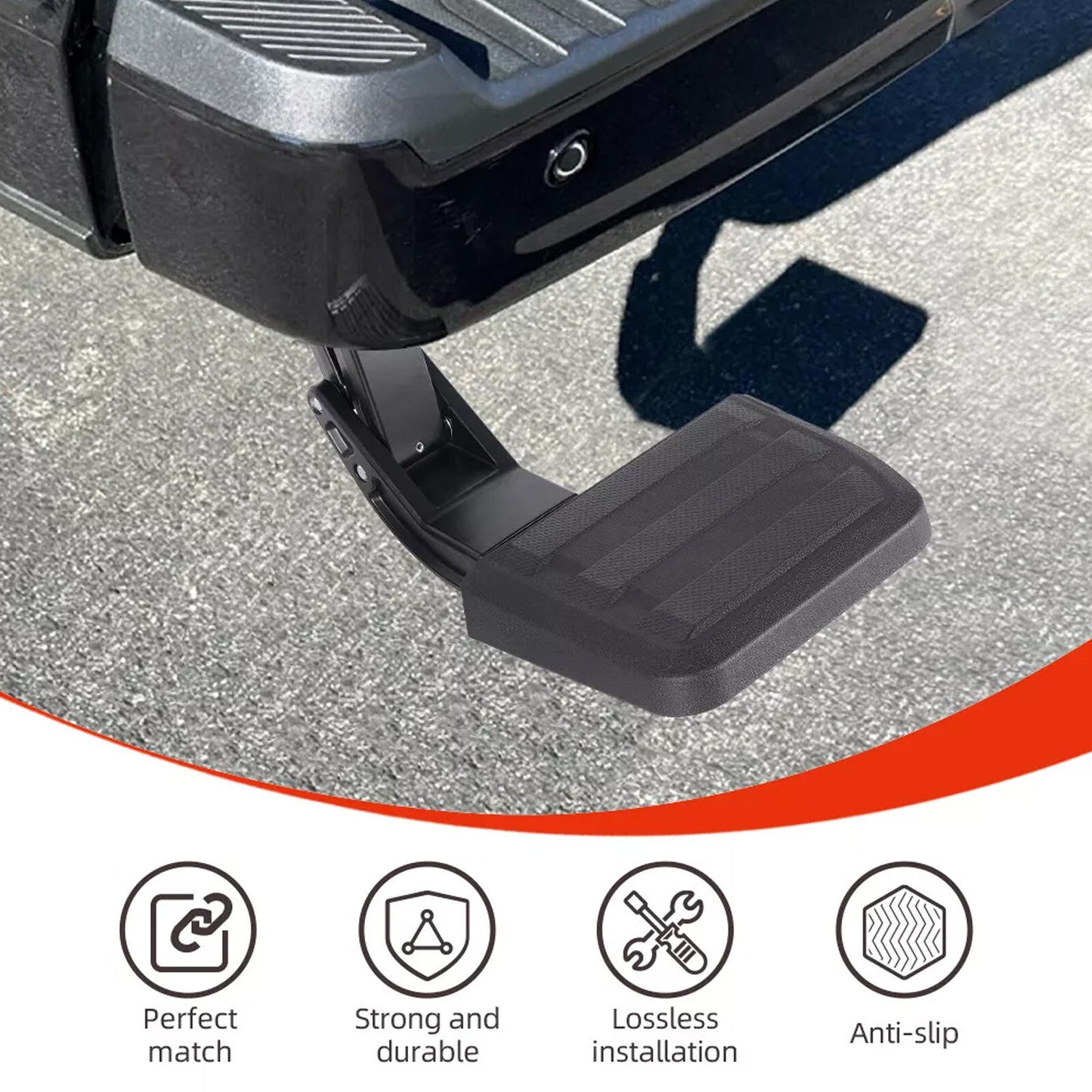 Folding Rear Bed Step for 2024-25 Tacoma Truck Retractable Bumper PT392-35920