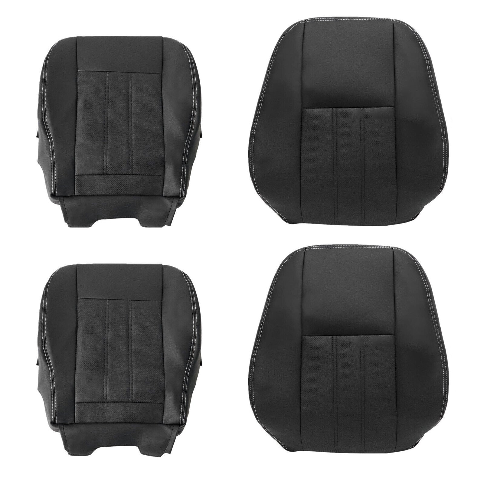 4x Driver Passenger Bottom  Top for Seat Cover 2011-16 for Chrysler Town Country