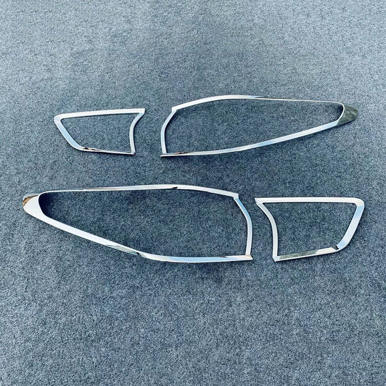for Chevy Blazer 2019-2022 Chrome Rear Tail Light Lamp Molding Cover Trim Bezel