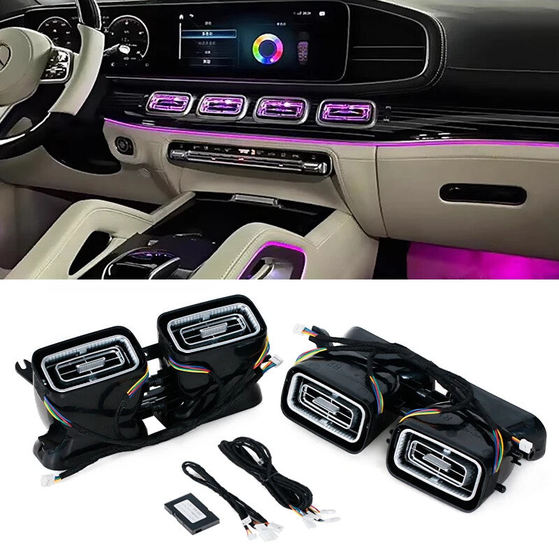 Ambient lighting for Mercedes-Benz GLE GLS W167 Air Outlet air conditioning vents