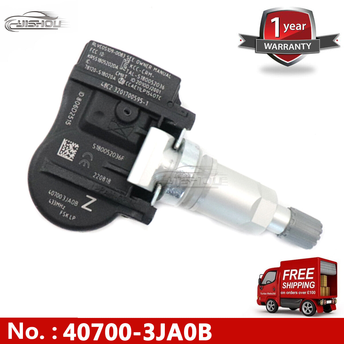 new 1x 40700-3JA0B Tire Pressure Sensor (TPMS) for Nissan Altima Murano Pathfinder.