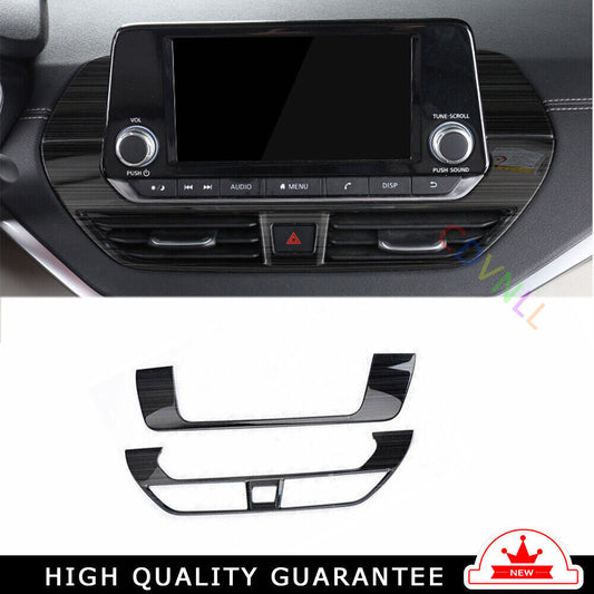 Middle Air Outlet Vent Cover Trim Fit for Nissan Altima 2019-2022 Black Titanium