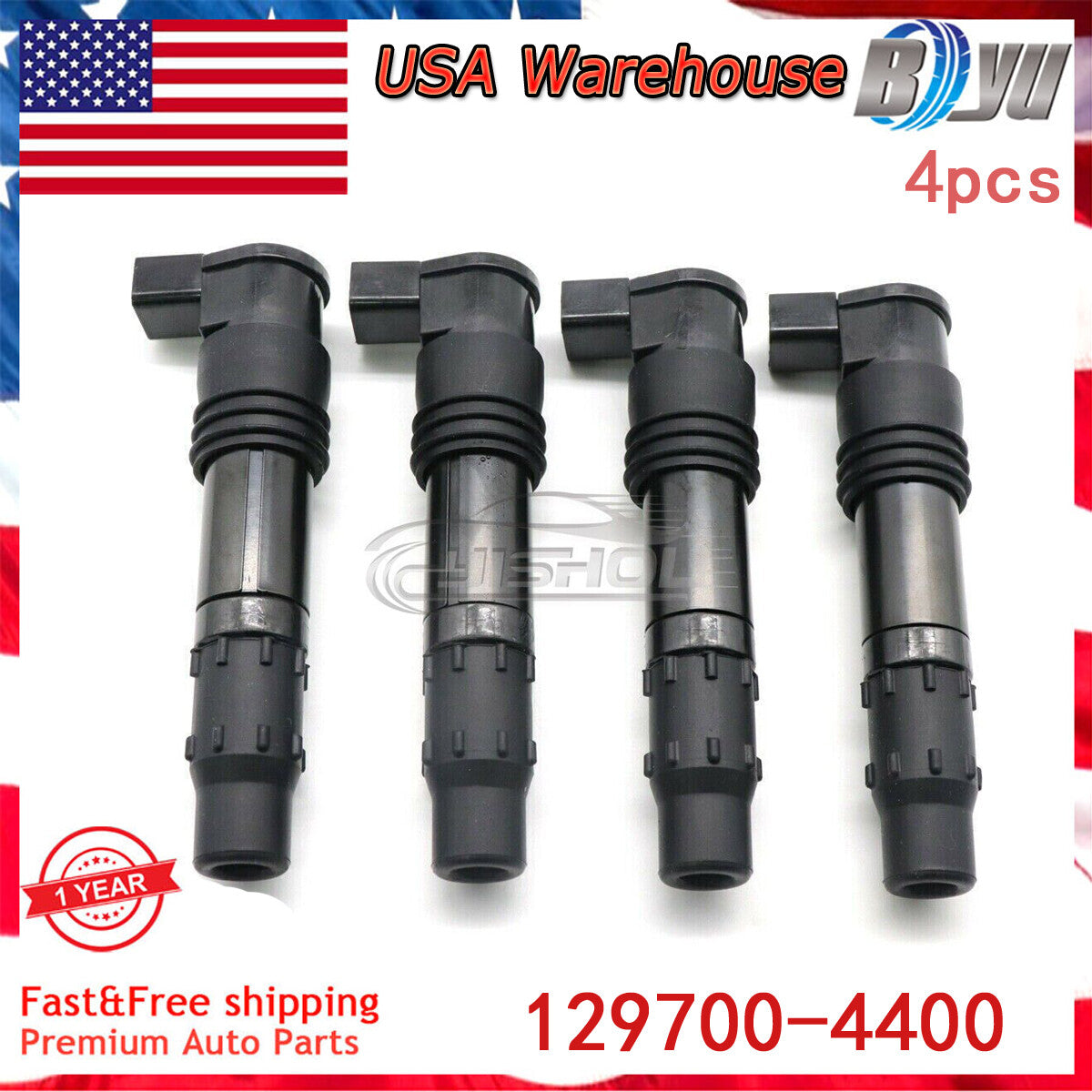 4PCS Ignition Coil Packs for SUZUKI GSX1300R GSXR1000 Hayabusa 1300R 129700-4400