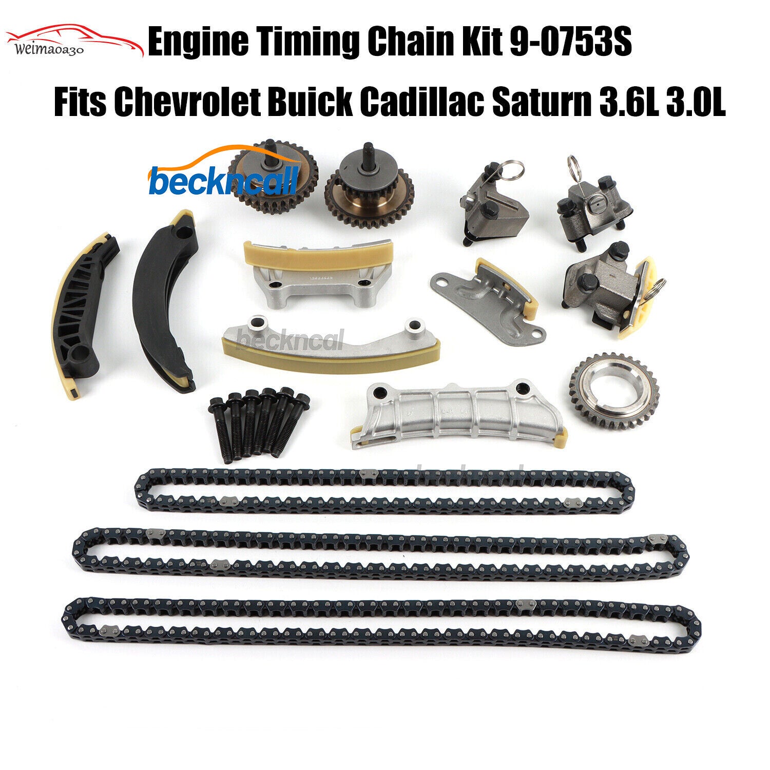 Engine Timing Chain Kit 9-0753S for Chevrolet for Buick for Pontiac for Cadillac for Saturn 3.0L