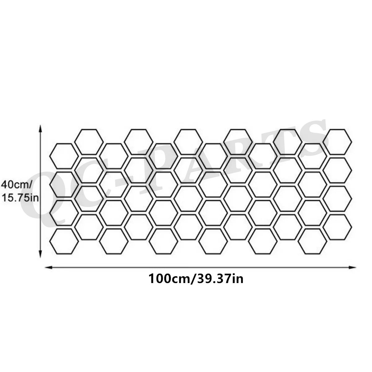 Waterproof car vinyl graphic honeycomb sticker decorative decal side sticker