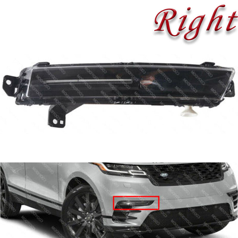 The black fog light on the right front bumper is suitable for 2018-2020 for Range Rover Velar.