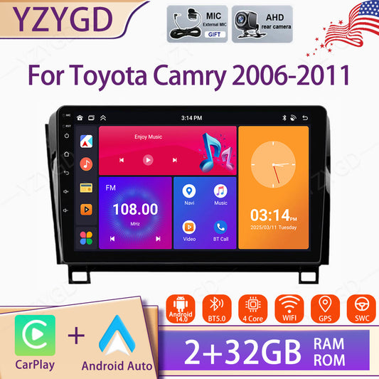 for Toyota Sequoia 2008-2018 Stereo Android Carplay Car Radio GPS Navi Screen BT