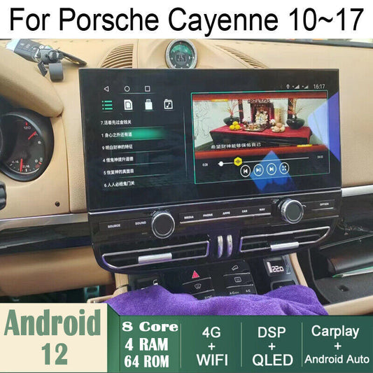 Car Android GPS Navigation Wifi 12.3 for Porsche for Cayenne 10~17 Radio carpaly